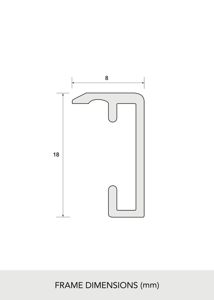 Aluminijski okvir Akrilno staklo Crno 61x91,5 cm