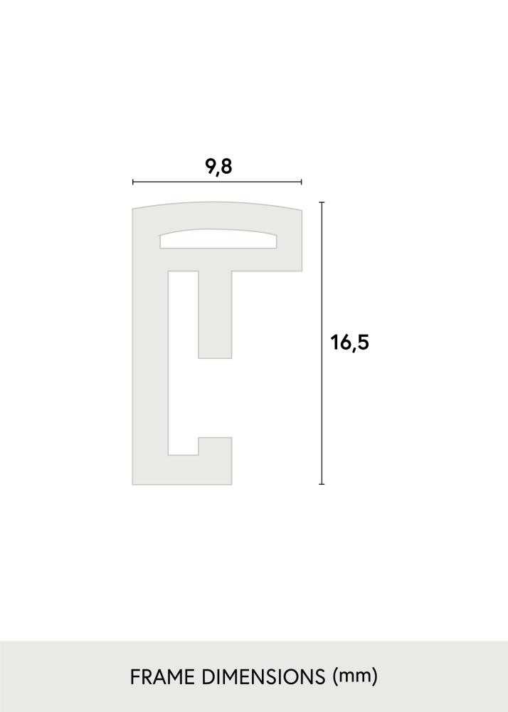 Okvir Scandi Akrilno staklo Mat Crna 42x59,4 cm (A2)