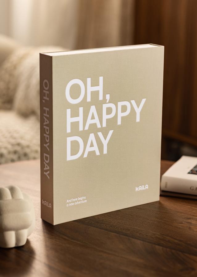 KAILA OH HAPPY DAY Grey - Coffee Table Photo Album (60 Crne stranica)