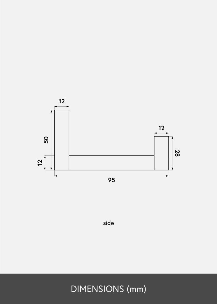 Polica za slike Bijelo 90 cm