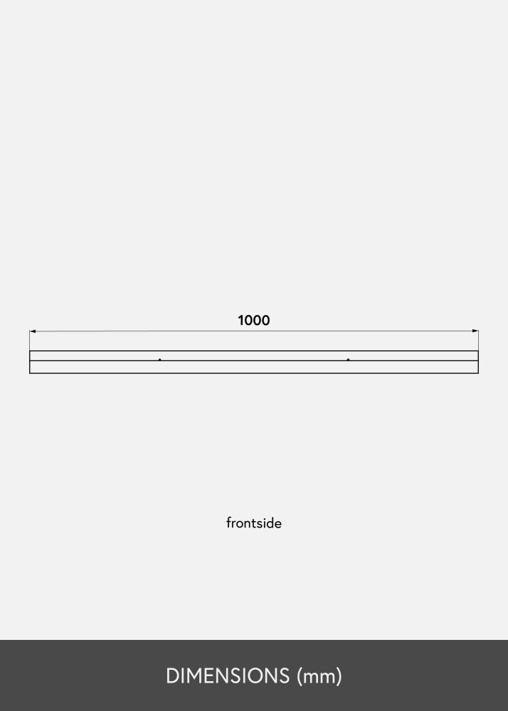 Polica za slike Bijelo 100 cm