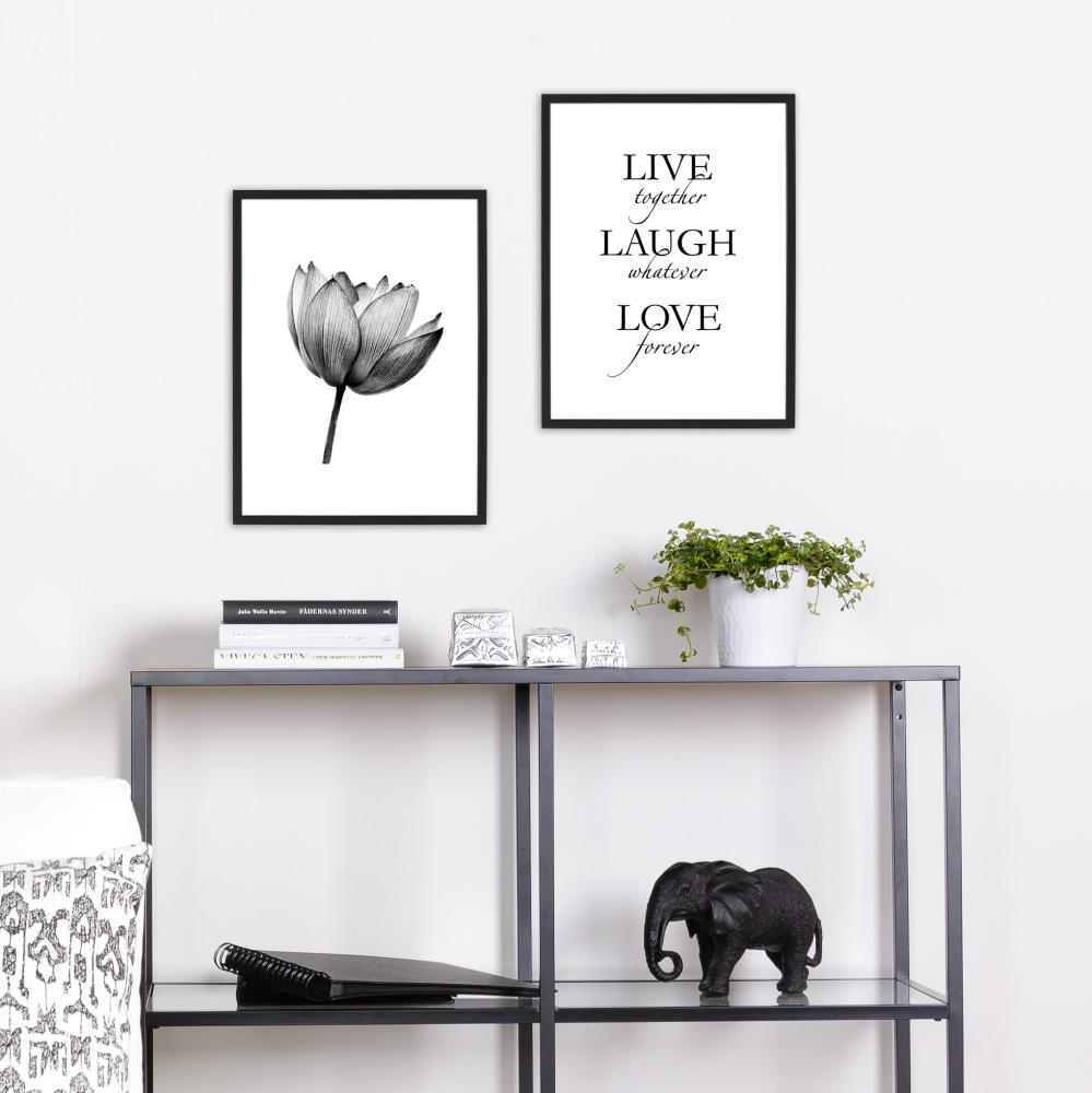 Live, laugh, love - Crno Plakat