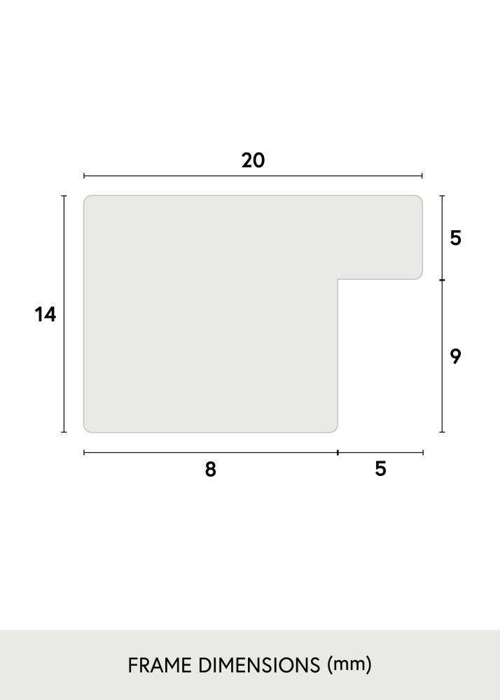 Okvir BGA Classic Akrilno staklo Hrast 70x100 cm