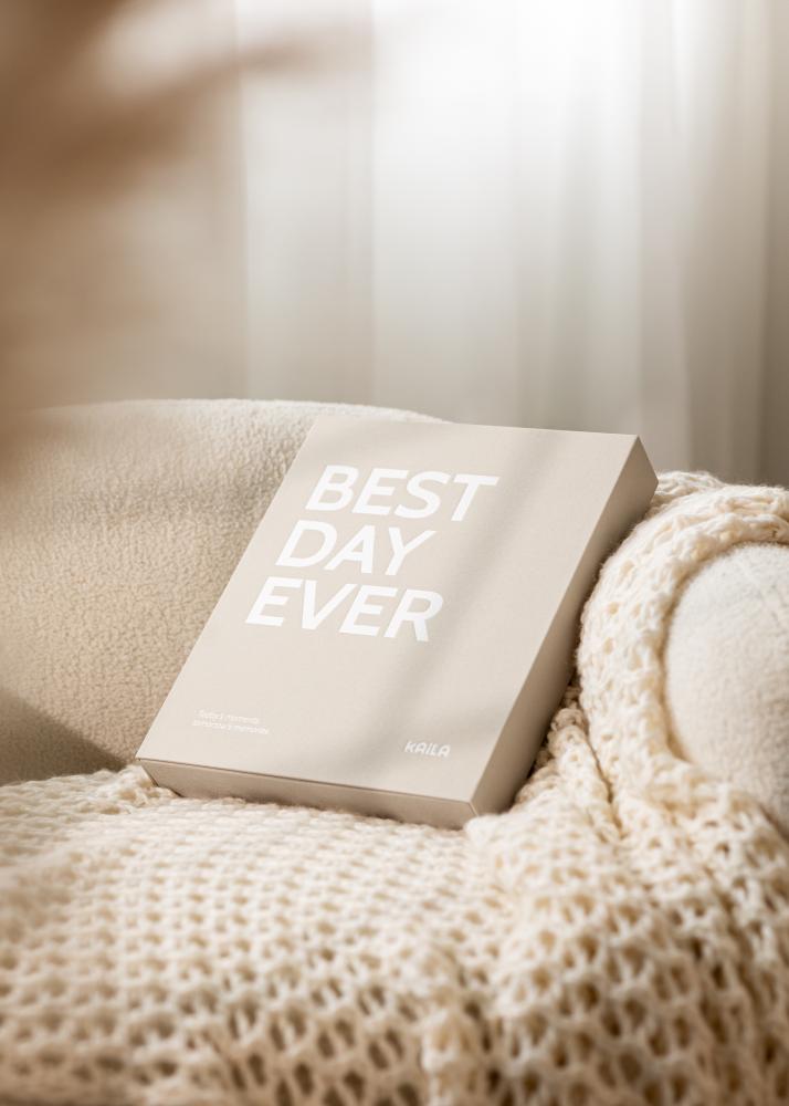 KAILA BEST DAY EVER Creme - Coffee Table Photo Album (60 Crne Stranice)