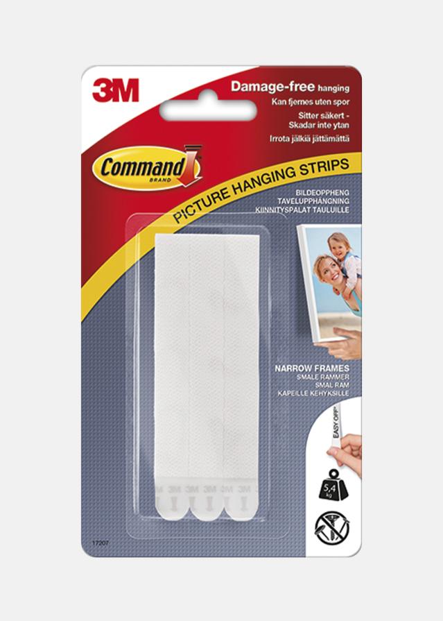 3M Command Narrow Ljepilo za slike držač -traka Bijelo - 5,4 kg