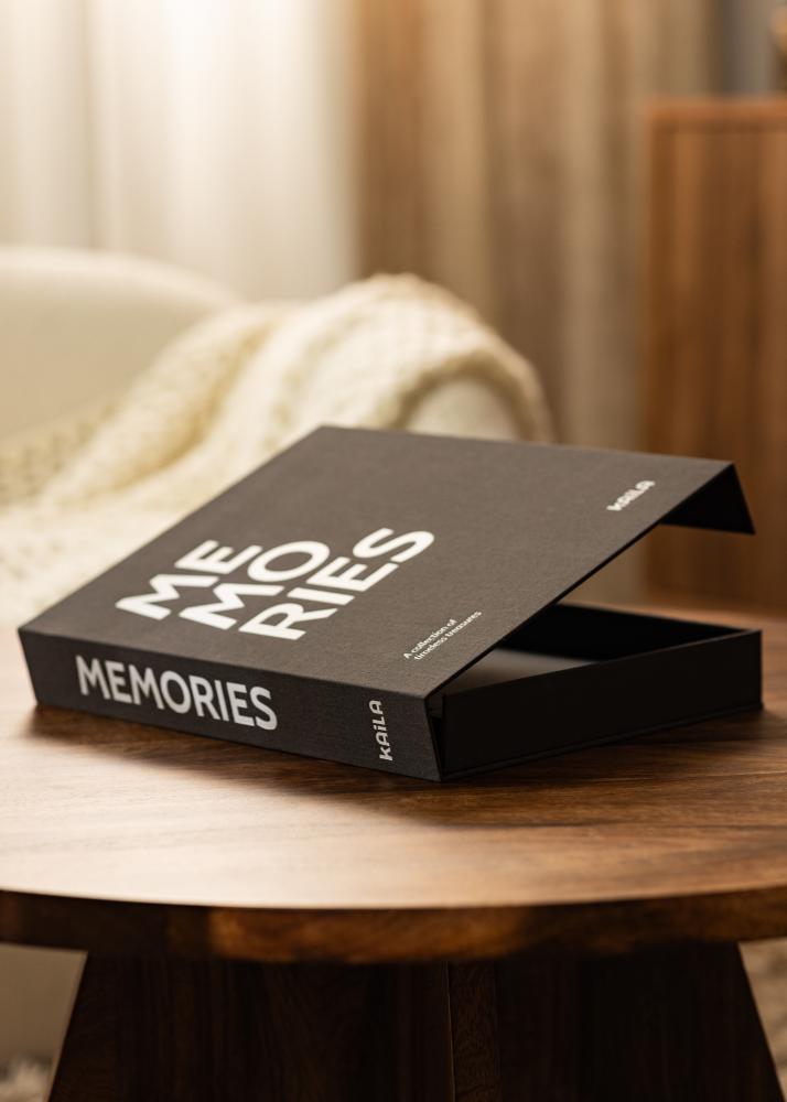 KAILA MEMORIES Black/White - Coffee Table Photo Album (60 Crne stranica)