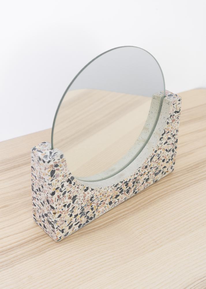 Stolno ogledalo Terrazzo Bijelo 17 cm Ø