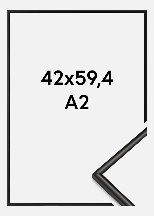 Okvir Scandi Akrilno staklo Mat Crna 42x59,4 cm (A2)