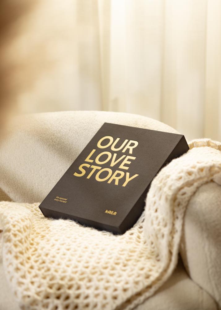 KAILA OUR LOVE STORY Black - Coffee Table Photo Album (60 Crne stranica)