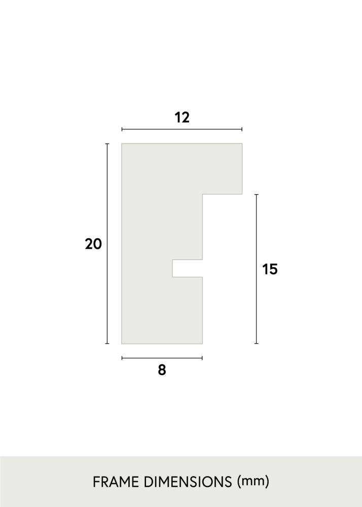 Okvir E-Line Plava 70x100 cm - Paspartu Crno 61x91,5 cm