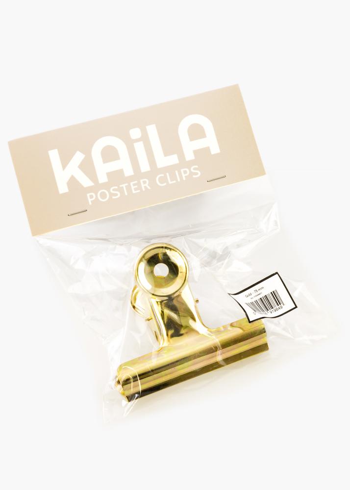 KAILA Plakat Clip Gold - 75 mm