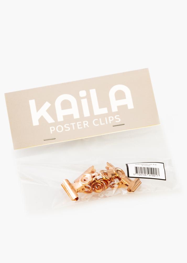 KAILA Plakat Clip Rose Gold 20 mm - 2-kom