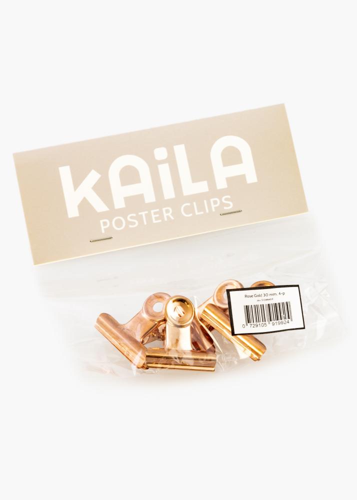 KAILA Plakat Clip Rose Gold 30 mm - 2-kom