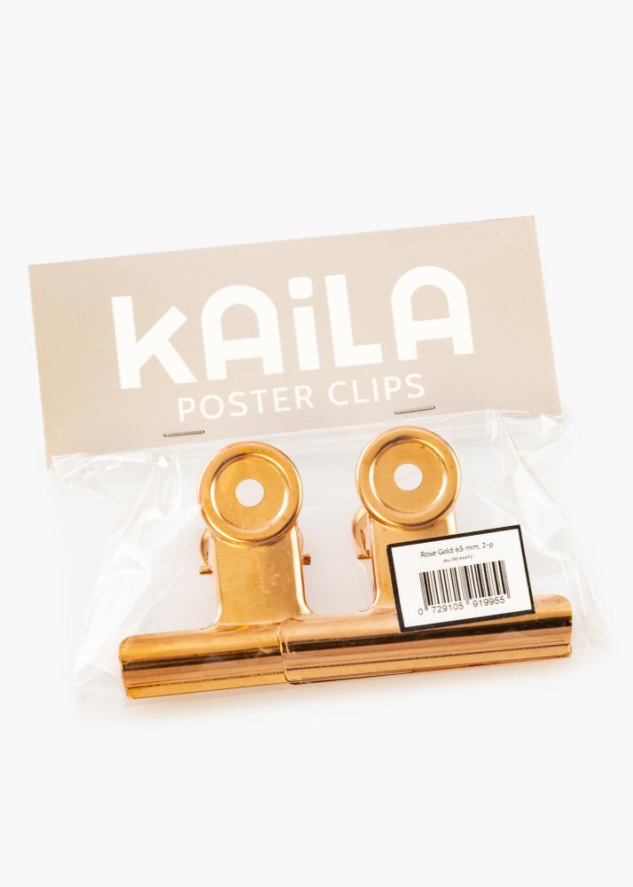 KAILA Plakat Clip Rose Gold 65 mm - 2-kom