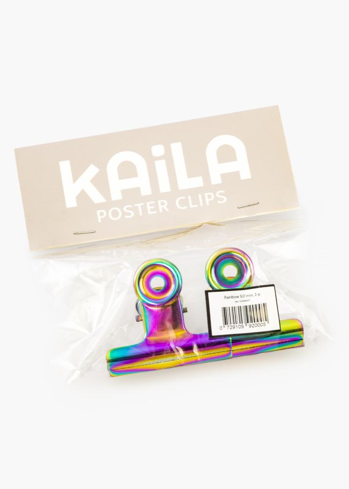 KAILA Plakat Clip Rainbow 50 mm - 2-kom