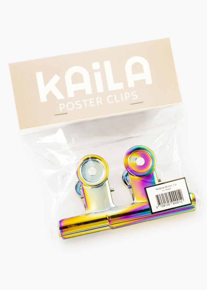 KAILA Plakat Clip Rainbow 65 mm - 2-kom