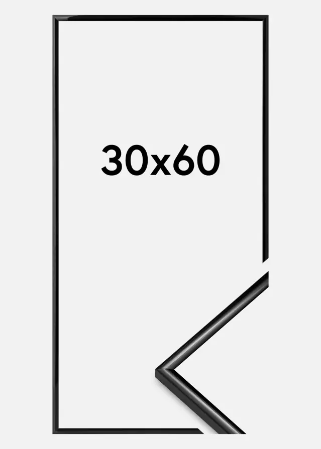 Okvir Scandi Akrilno staklo Crno 30x60 cm
