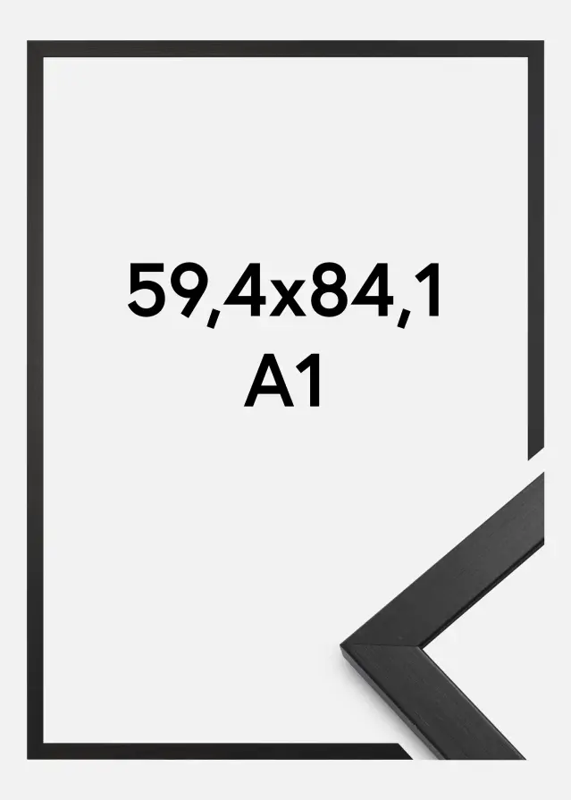 Okvir Profinjeni Akrilno staklo Crno 59,4x84,1 cm (A1)