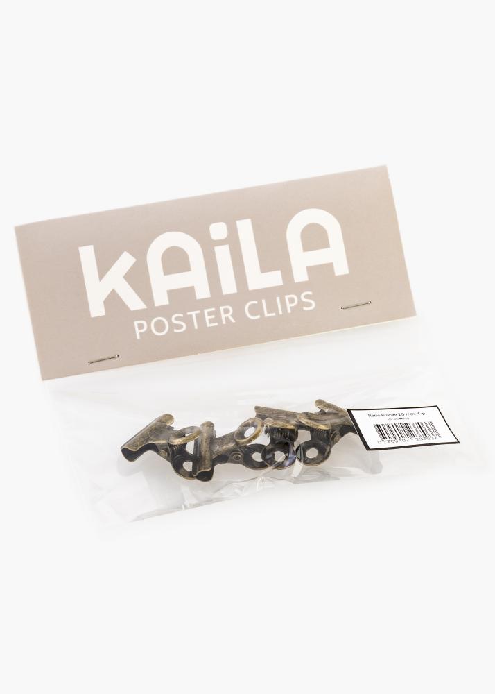 KAILA Plakat Clip Retro Bronze 20 mm - 2-kom