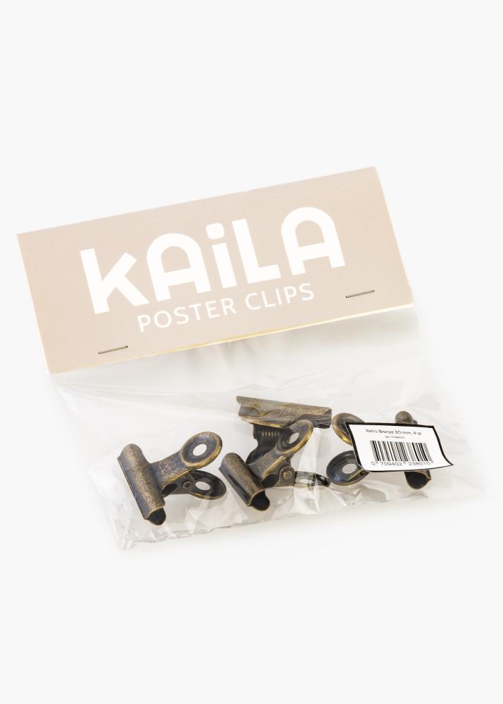 KAILA Plakat Clip Retro Bronze 30 mm - 2-kom