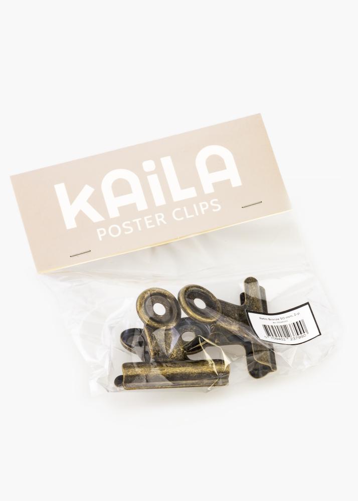 KAILA Plakat Clip Retro Bronze 50 mm - 2-kom