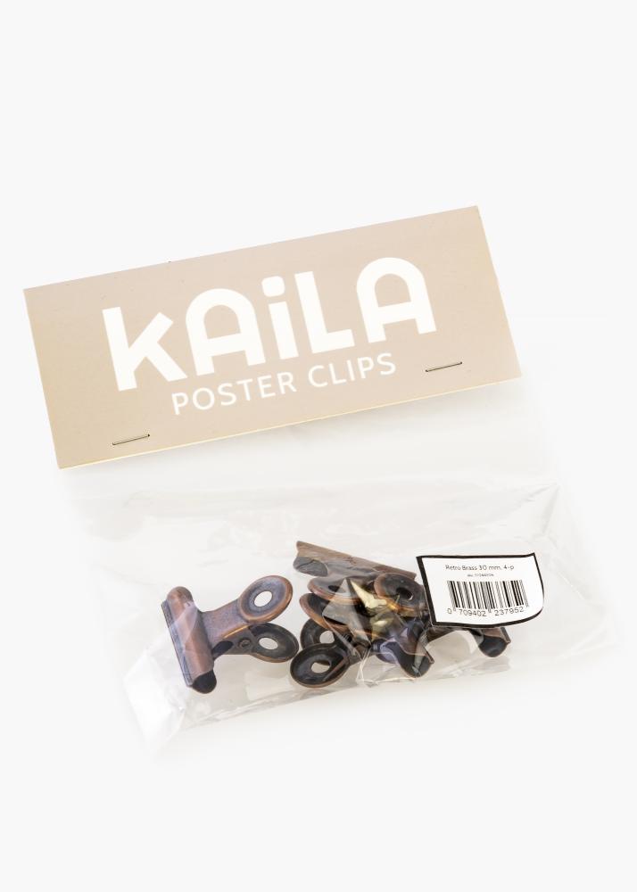 KAILA Plakat Clip Retro Brass 30 mm - 2-kom