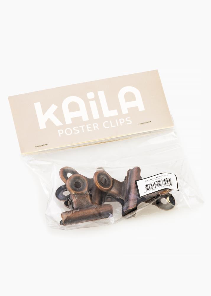 KAILA Plakat Clip Retro Brass 40 mm - 2-kom