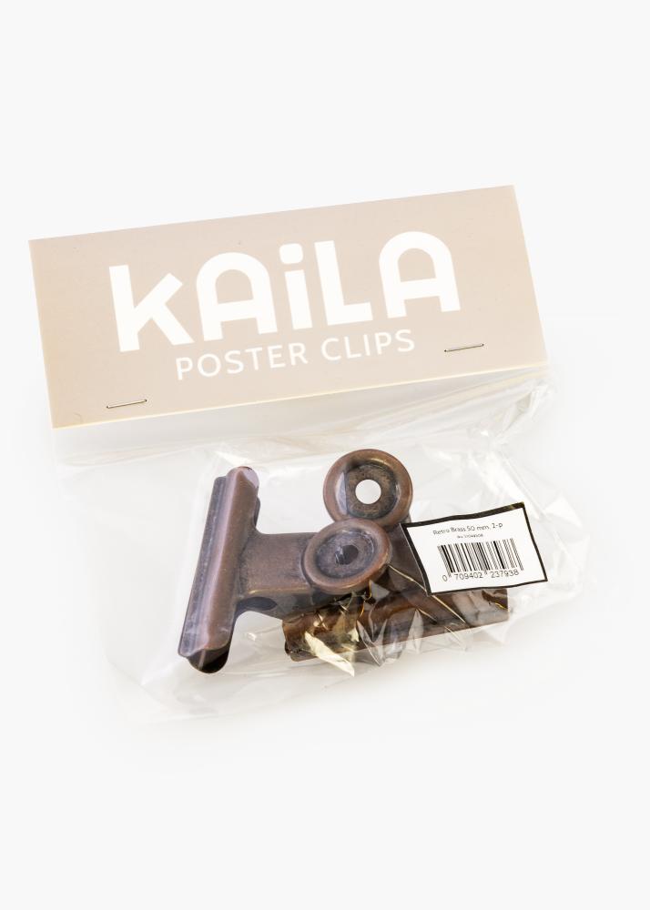 KAILA Plakat Clip Retro Brass 50 mm - 2-kom