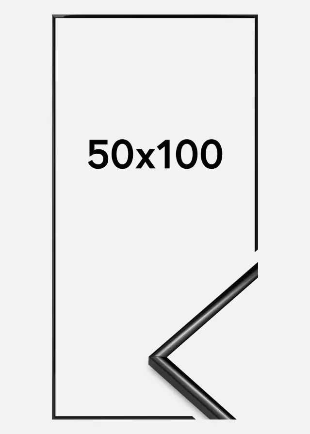 Okvir Scandi Akrilno staklo Crno 50x100 cm