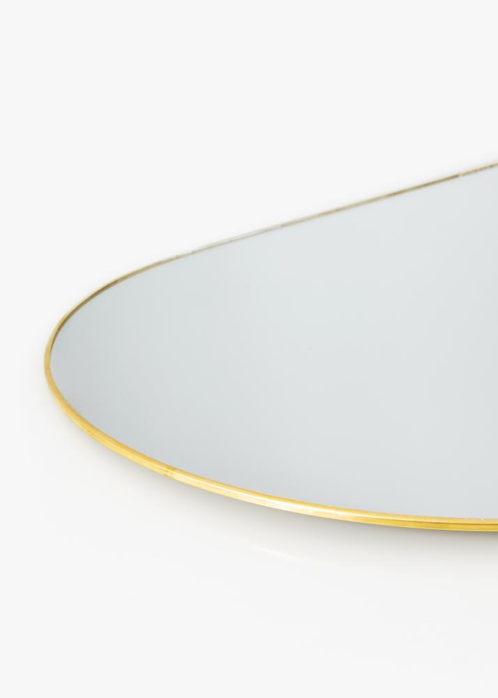 KAILA Ovalan Mirror - Thin Brass 35x80 cm