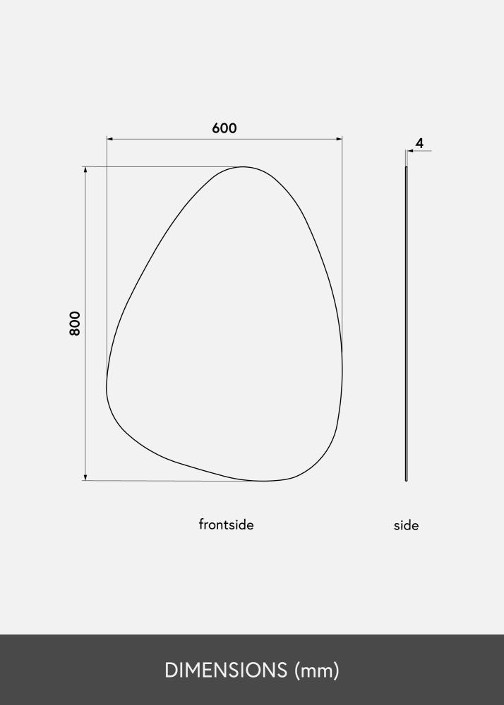 KAILA Ogledalo Shape I 60x80 cm
