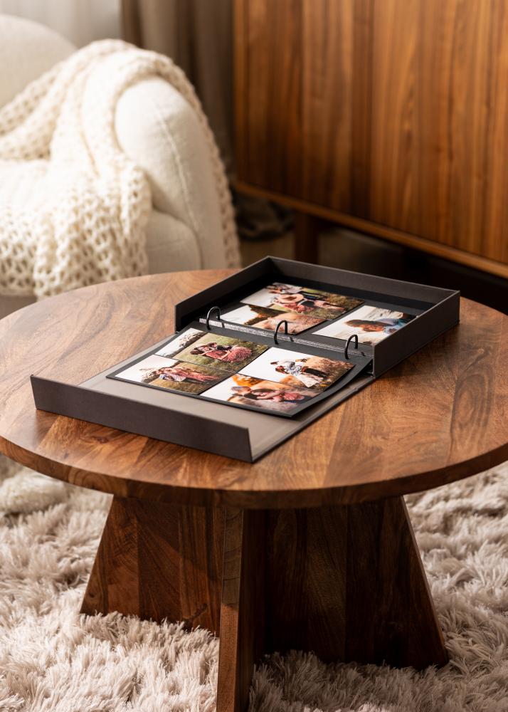 KAILA FAMILY Creme - Coffee Table Photo Album (60 Crne Stranice / 30 listova)