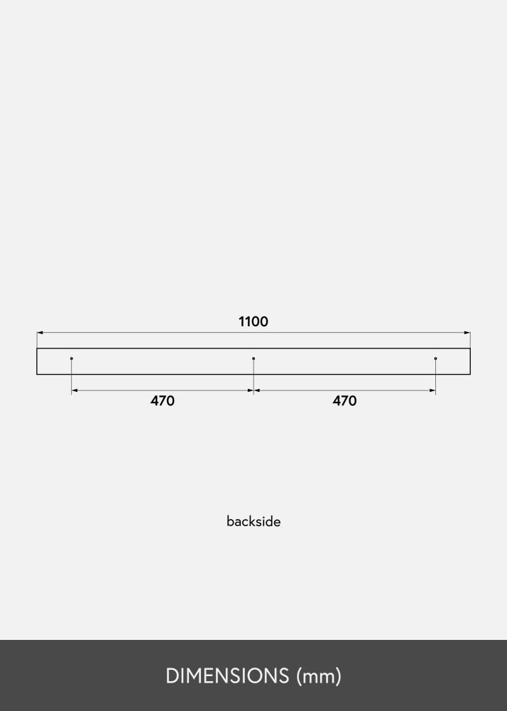 KAILA Polica za slike Bambus 110 cm