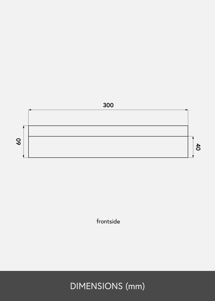 KAILA Polica za slike Hrast 30 cm