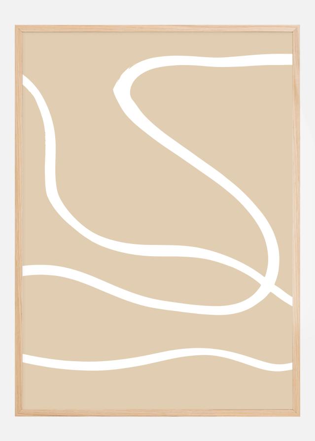 Beige Lines I Plakat