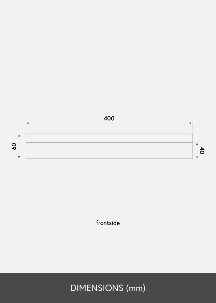 KAILA Polica za slike Hrast 40 cm