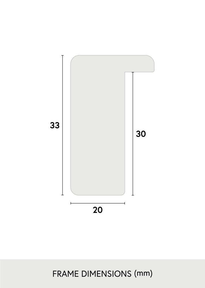 Okvir Falun Akrilno staklo Srebro 70x100 cm