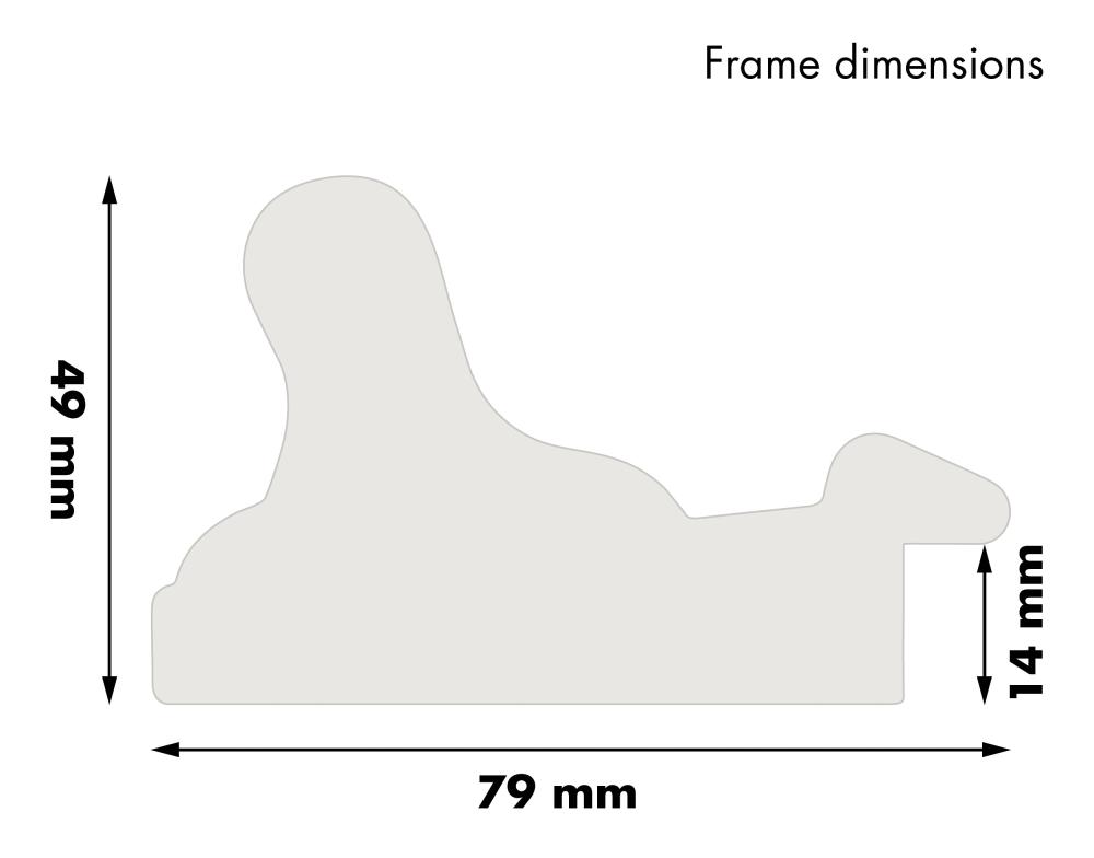 Okvir Gysinge Premium Zlato 61x91,5 cm