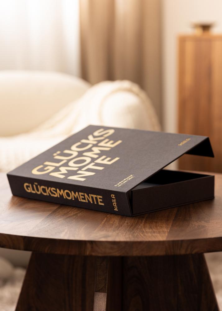 KAILA GLÜCKSMOMENTE Creme - Coffee Table Photo Album (60 Crne Stranice)