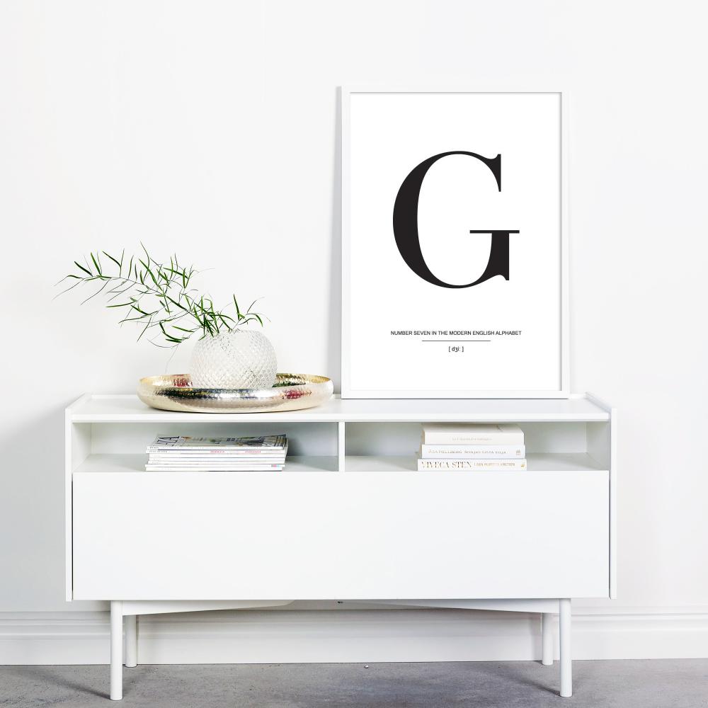 Letter G Plakat