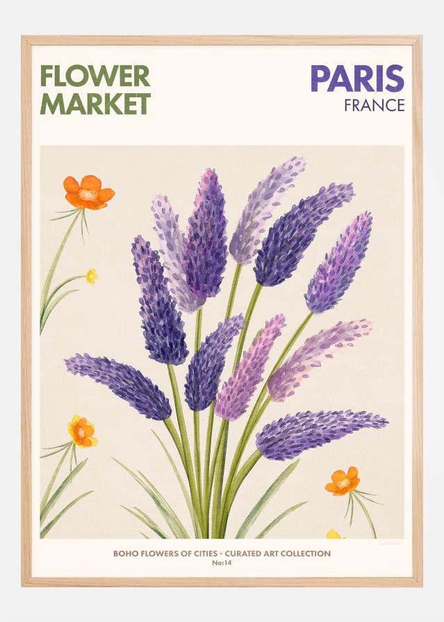 Flower Market - Paris Plakat