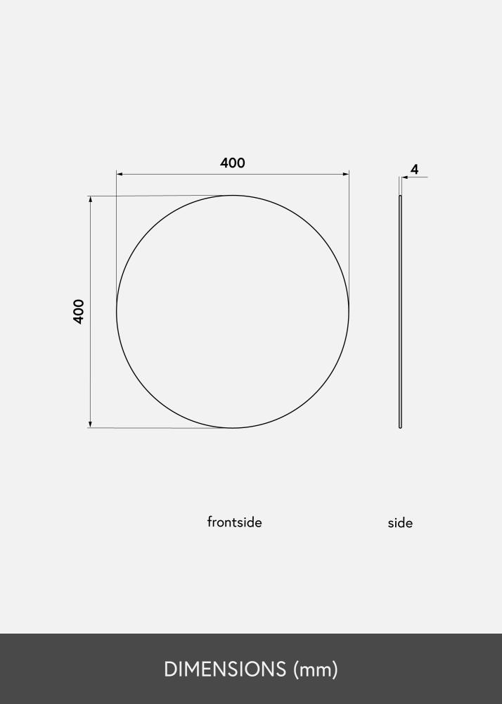 KAILA Okruglo Ogledalo 40 cm Ø