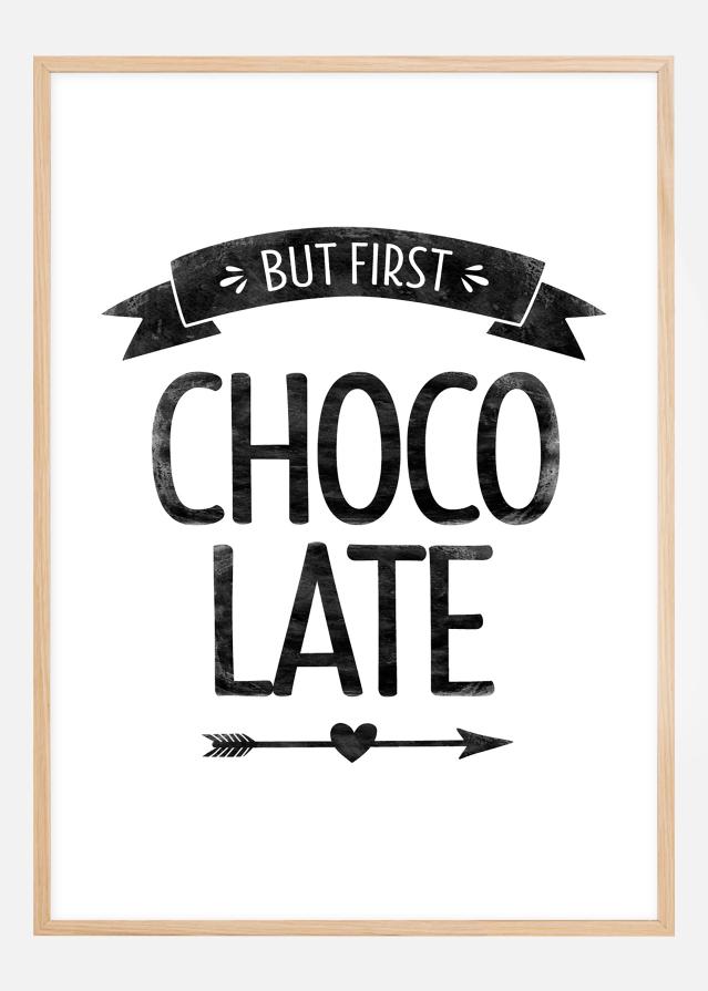 But first chocolate Retro Plakat