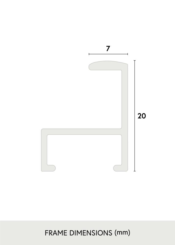 Ogledalo Minimalan White 55x160 cm