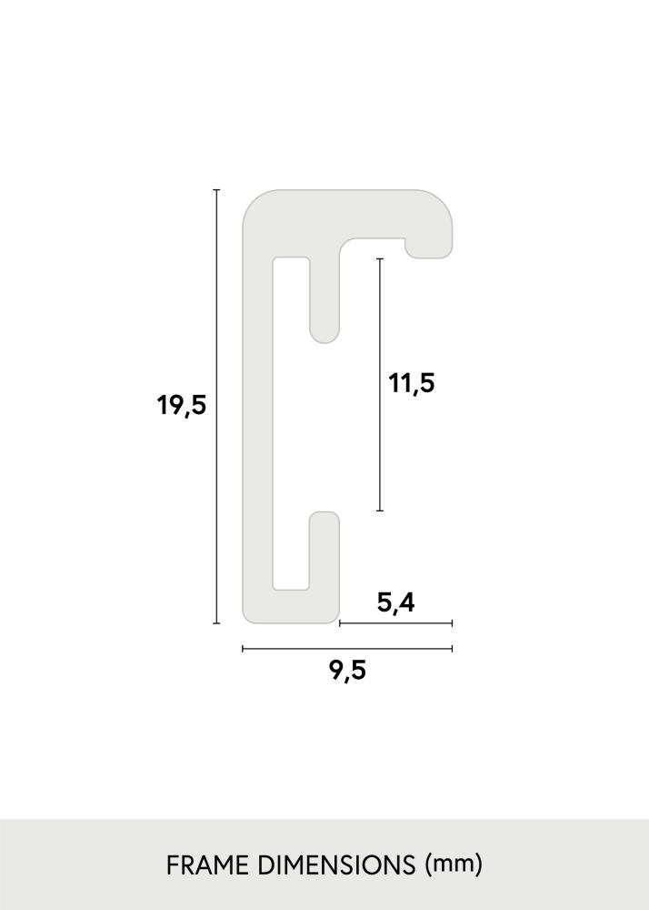 Okvir Nielsen Premium Classic Mat Crna 60x90 cm