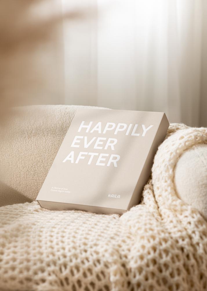 KAILA HAPPILY EVER AFTER Creme - Coffee Table Photo Album (60 Crne stranica)