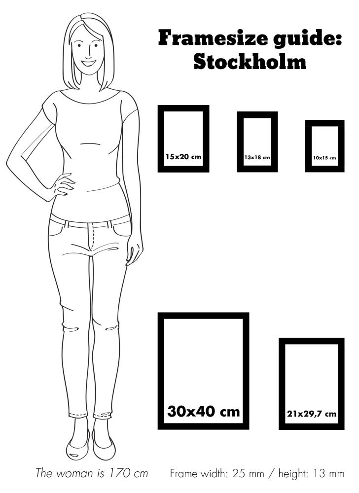 Okvir Stockholm Crno 18x24 cm