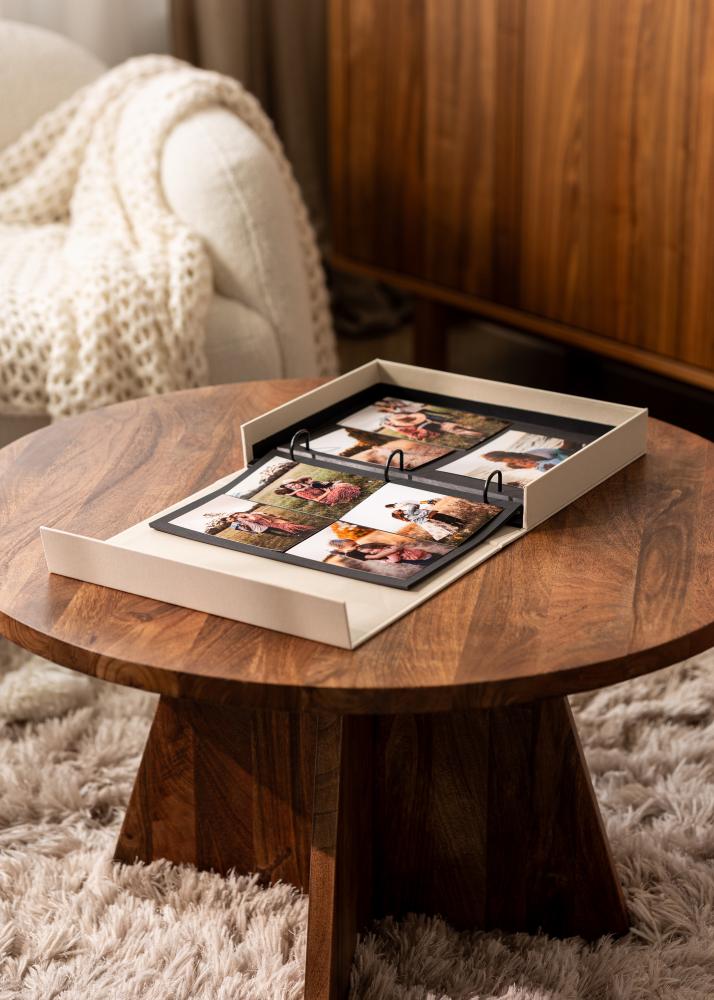 KAILA OUR WEDDING Creme - Coffee Table Photo Album (60 Crne Stranice)