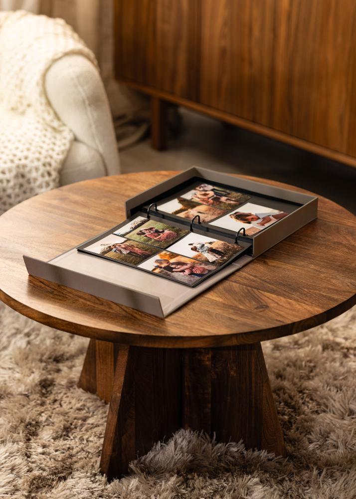 KAILA MOMENTS Grey - Coffee Table Photo Album (60 Crne Stranice / 30 listova)