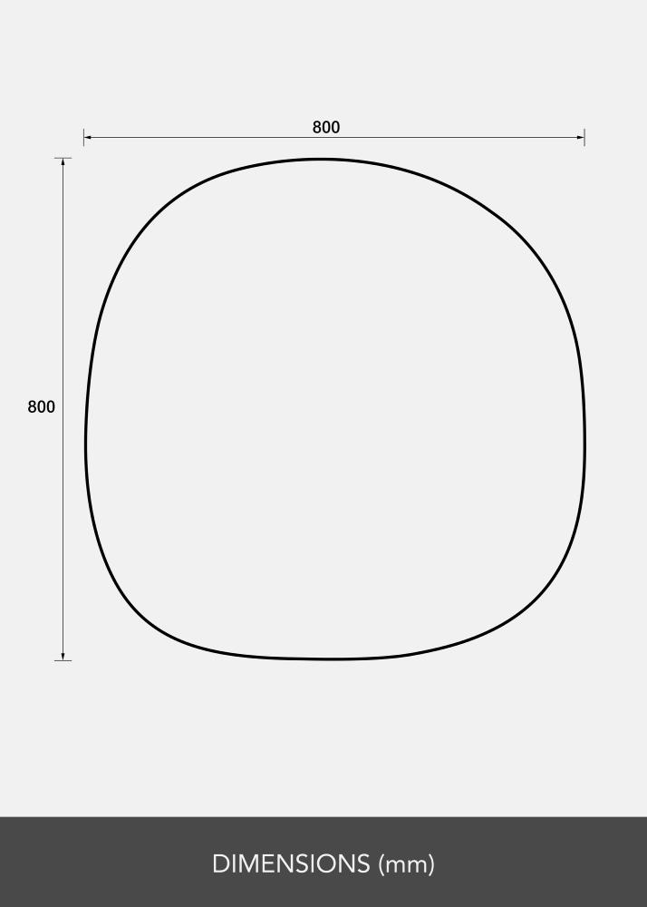 Ogledalo Roundy 80x80 cm